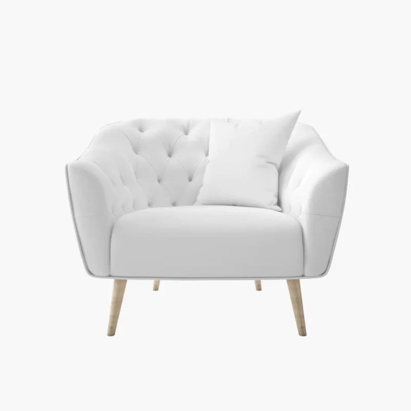 product-1 ANNA SnowLuxe Tufted Armchair